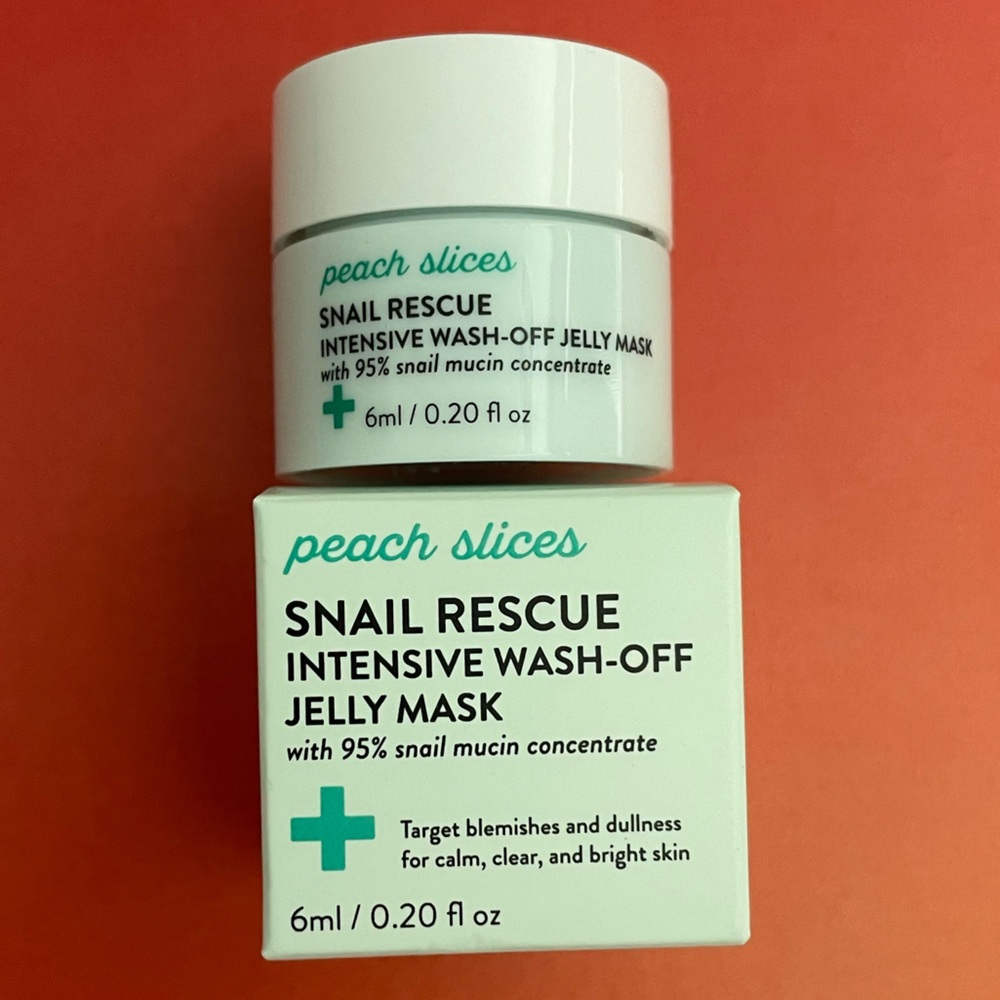 5 for $25! Peach Slices Snail Rescue Intensive Jelly Mask